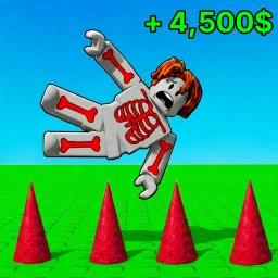 Build to Break Bones cover with a block character above obstacles