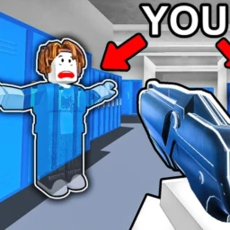 Invisible Hide and Seek cover with a hidden player in a blue room